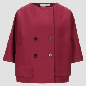 Marni Cherry Red Cotton Cady Oversized Jacket S (IT 40), Coats & Jackets - Luxury Closet catalog