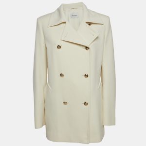 Max Mara Cream Wool Double Breasted Blazer M, Coats & Jackets - Luxury Closet catalog