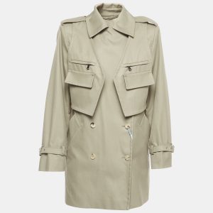 Max Mara Beige Cotton Peonie Long Short Coat S, Coats & Jackets - Luxury Closet catalog