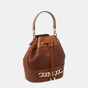 Michael Kors Brown - Leather - Medium Devon Bucket Shoulder Bag, Handbags - Luxury Closet catalog