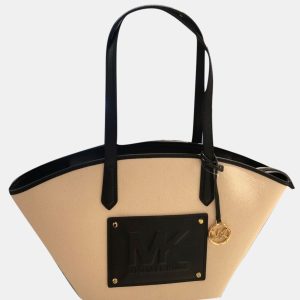 Michael Kors Black - Canvas - Kimber Large Tote Bag, Tote Handbags - Luxury Closet catalog