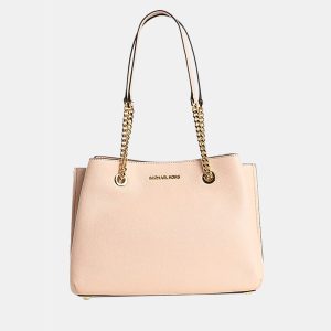 Michael Kors Beige - Leather - Satchel Shoulder Bag, Tote Handbags - Luxury Closet catalog