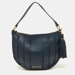 MICHAEL Michael Kors Blue Leather and Canvas Hobo, Hobo Handbags - Luxury Closet catalog