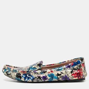 Miu Miu Multicolor Floral Print Patent Leather Loafers Size 37, Loafers & Slip-Ons - Luxury Closet catalog