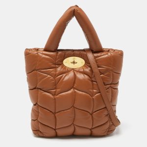Mulberry Brown Padded Leather Softie Tote, Tote Handbags - Luxury Closet catalog