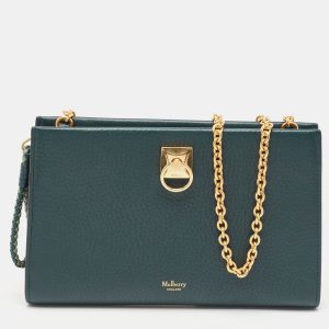 Mulberry Green Leather Iris Wallet On Chain, Wallets & Money Clips - Luxury Closet catalog