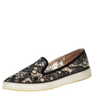 Nicholas Kirkwood Black Lace Alona Pointed Toe Platform Loafers Size 40.5, Loafers & Slip-Ons - Luxury Closet catalog