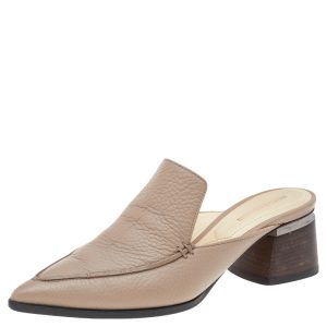 Nicholas Kirkwood Beige Leather Beya Pointed Toe Loafers Size 38.5, Loafers & Slip-Ons - Luxury Closet catalog