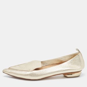 Nicholas Kirkwood Gold Leather Beya Loafers Size 39.5, Loafers & Slip-Ons - Luxury Closet catalog