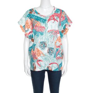 Paul & Joe Multicolor Jungle Printed Cotton Dolman Sleeve Top XL, Shirts & Tops - Luxury Closet catalog