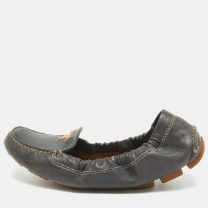 Prada Black Leather Scrunch Ballet Flats Size 36, Loafers & Slip-Ons - Luxury Closet catalog