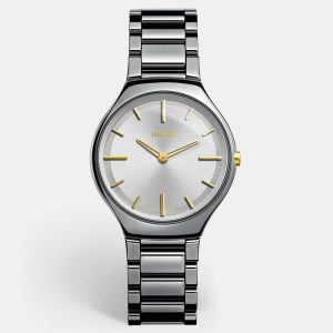 Rado Silver Plasma High-Tech Ceramic True Thinline R27956112 Women's Wristwatch 30 mm, Watches - Luxury Closet catalog