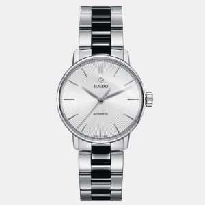 Rado Silver Ceramic Stainless Steel Coupole R22862014 Women's Wristwatch 32 mm, Watches - Luxury Closet catalog