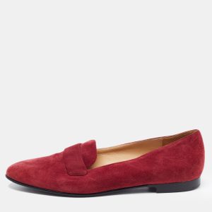 Ralph Lauren Collection Burgundy Suede Smoking Slippers Size 36, Loafers & Slip-Ons - Luxury Closet catalog