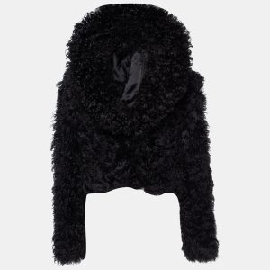 Ralph Lauren Black Shearling Cropped Jacket S, Coats & Jackets - Luxury Closet catalog