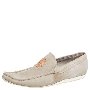 Robert Cavalli Grey Suede Logo Loafers Size 41, Loafers & Slip-Ons - Luxury Closet catalog