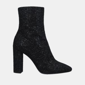 Saint Laurent Black Glitter Ankle Boots Size 37, Boots - Luxury Closet catalog