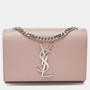 Saint Laurent Pink Leather Small Monogram Kate Wallet on Chain, Wallets & Money Clips - Luxury Closet catalog