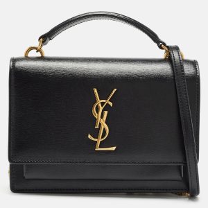 Saint Laurent Black Leather Sunset Chain Wallet, Wallets & Money Clips - Luxury Closet catalog