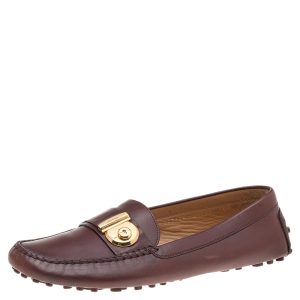 Salvatore Ferragamo Brown Leather Slip On Loafers Size 41, Loafers & Slip-Ons - Luxury Closet catalog