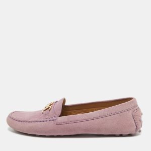 Salvatore Ferragamo Purple Suede Gancini Bit Loafers Size 40, Loafers & Slip-Ons - Luxury Closet catalog