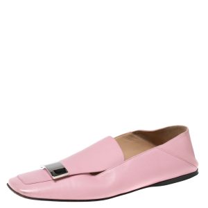 Sergio Rossi Pink Leather Embellished Slip On Loafers Size 36, Loafers & Slip-Ons - Luxury Closet catalog