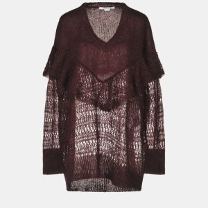 Stella McCartney Brown Mohair Wool Ruffled Sweater S (IT 38), Sweaters & Cardigans - Luxury Closet catalog