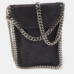 Stella McCartney Black Faux Leather Falabella Phone Crossbody Bag, Shoulder Bags - Luxury Closet catalog