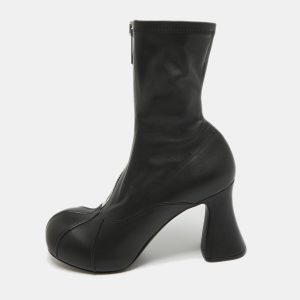 Stella McCartney Black Faux Leather Duck City Ankle Boots Size 41, Boots - Luxury Closet catalog