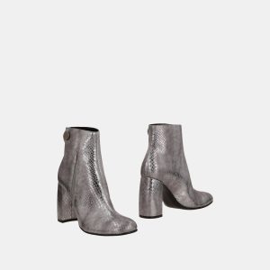 Stella McCartney Snakeskin Embossed Leather Block Heel Ankle Boots Size 37, Boots - Luxury Closet catalog