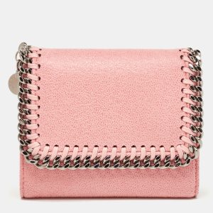 Stella McCartney Pink Faux Leather Falabella Compact Wallet, Wallets & Money Clips - Luxury Closet catalog