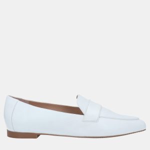 Stuart Weitzman White Leather Loafers Size 36, Loafers & Slip-Ons - Luxury Closet catalog