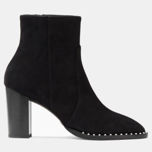 Stuart Weitzman Black Suede Ankle Boots 38.5, Boots - Luxury Closet catalog