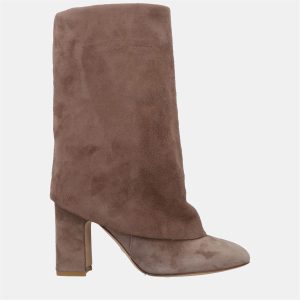 Stuart Weitzman Suede Mid Calf Boots Size 36.5, Boots - Luxury Closet catalog