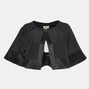 Temperly London Black Silk-Blend Cropped Evening Jacket L, Coats & Jackets - Luxury Closet catalog