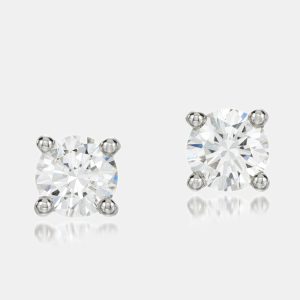 18k White Diamonds 1.60 ct. Stud Earrings, Earrings - Luxury Closet catalog
