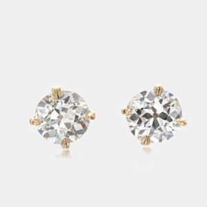 18k Yellow Gold Diamonds 1.20 ct. Stud Earrings, Earrings - Luxury Closet catalog