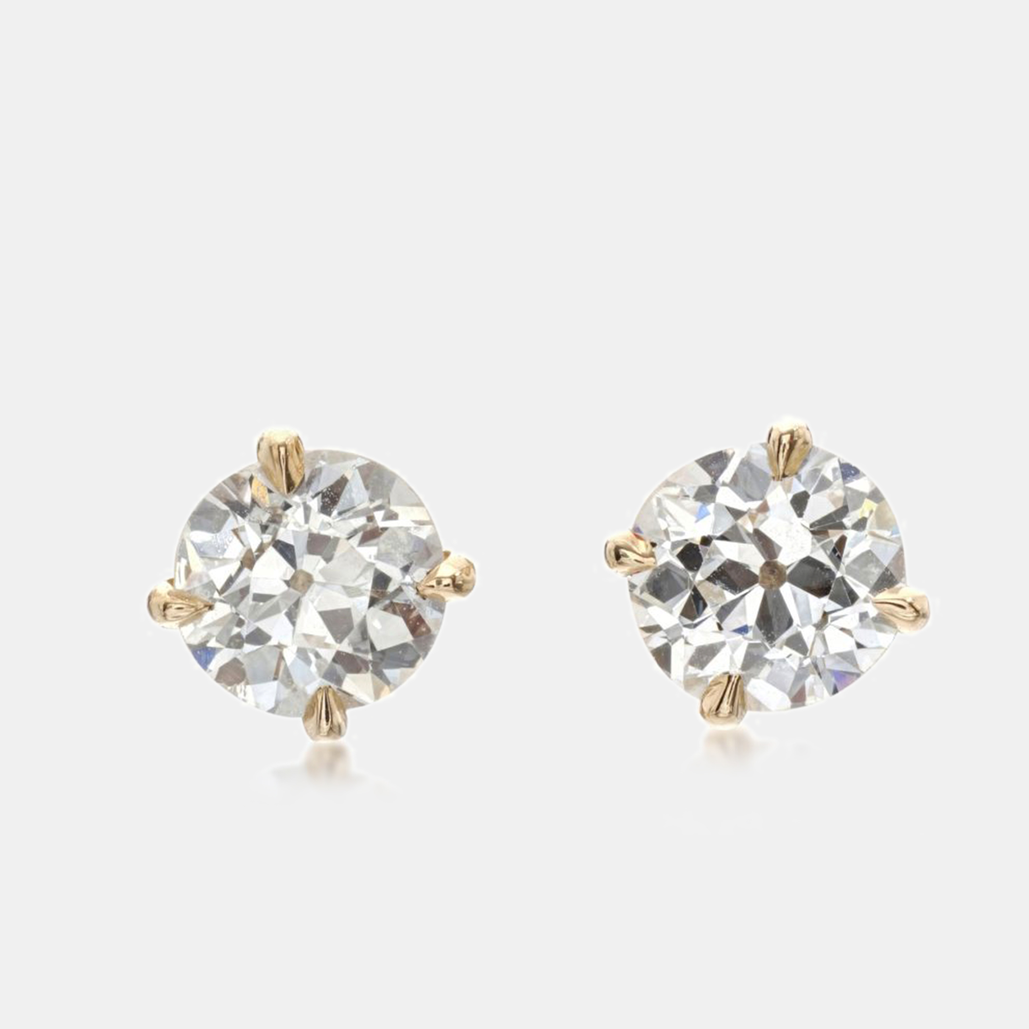 18k Yellow Gold Diamonds 1.20 ct. Stud Earrings, Earrings - Luxury Closet catalog