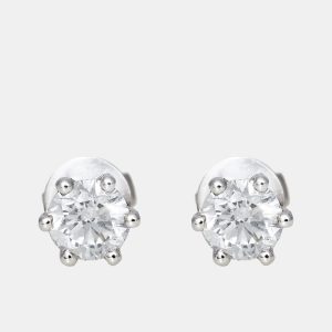 18k White Gold diamond 0.82 ct earrings, Earrings - Luxury Closet catalog