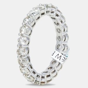 18k White Gold 3 ct Diamond Ring EU 56, Rings - Luxury Closet catalog