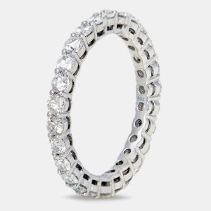 18k White Gold 3 ct Diamond Ring EU 53, Rings - Luxury Closet catalog