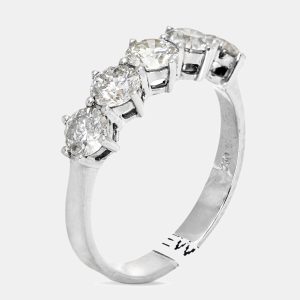 18k White Gold 1.5 ct Diamond Ring EU 55, Rings - Luxury Closet catalog