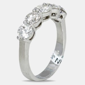 18k White Gold 1.7 ct Diamond Ring EU 53, Rings - Luxury Closet catalog