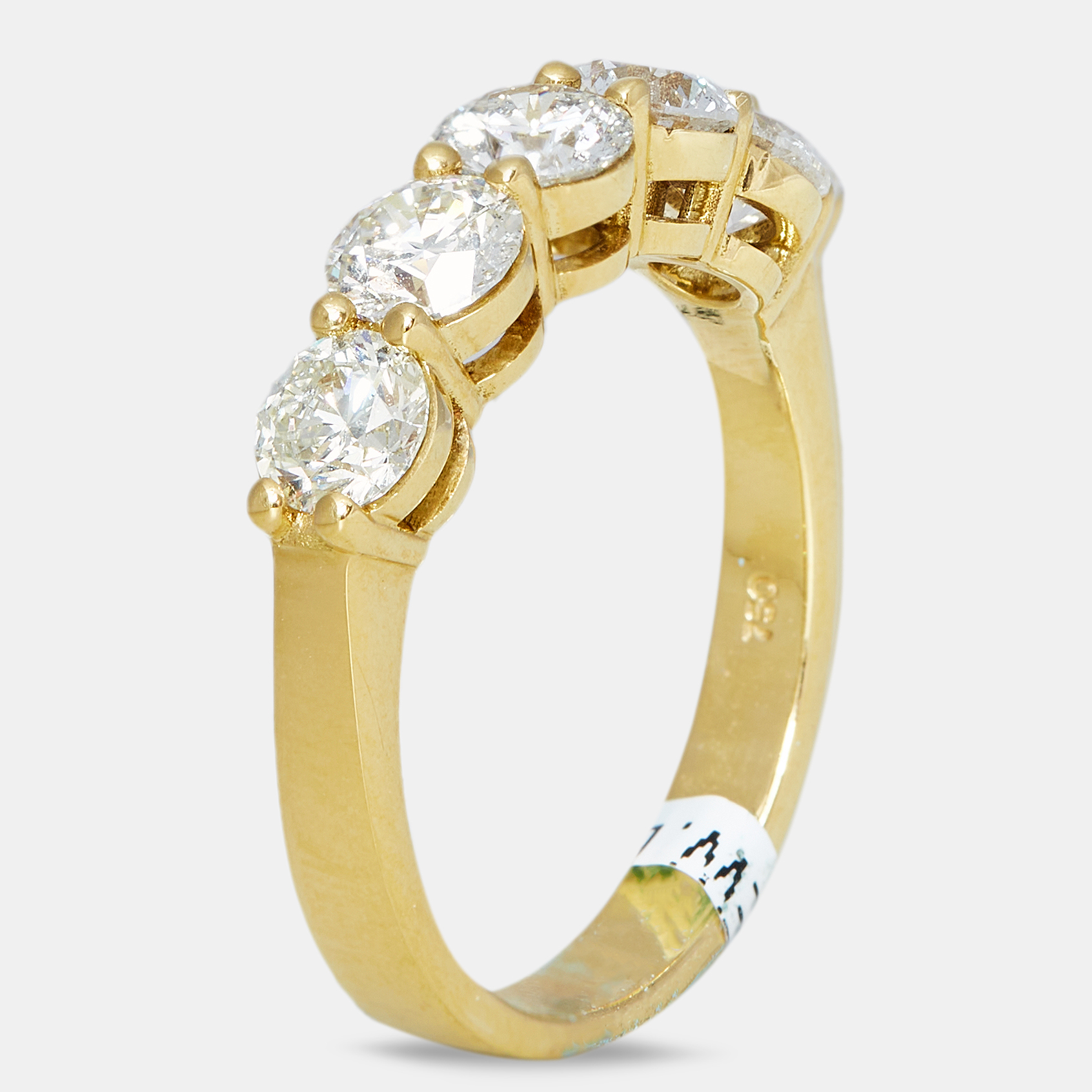 18k Yellow Gold 1.1 ct Diamond Ring EU 55, Rings - Luxury Closet catalog