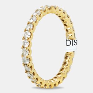 18k Yellow Gold 1.05 ct Diamond Ring EU 52, Rings - Luxury Closet catalog
