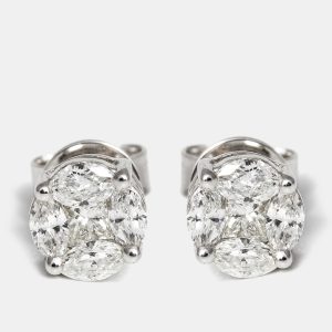 18k White Gold  Earring, Earrings - Luxury Closet catalog