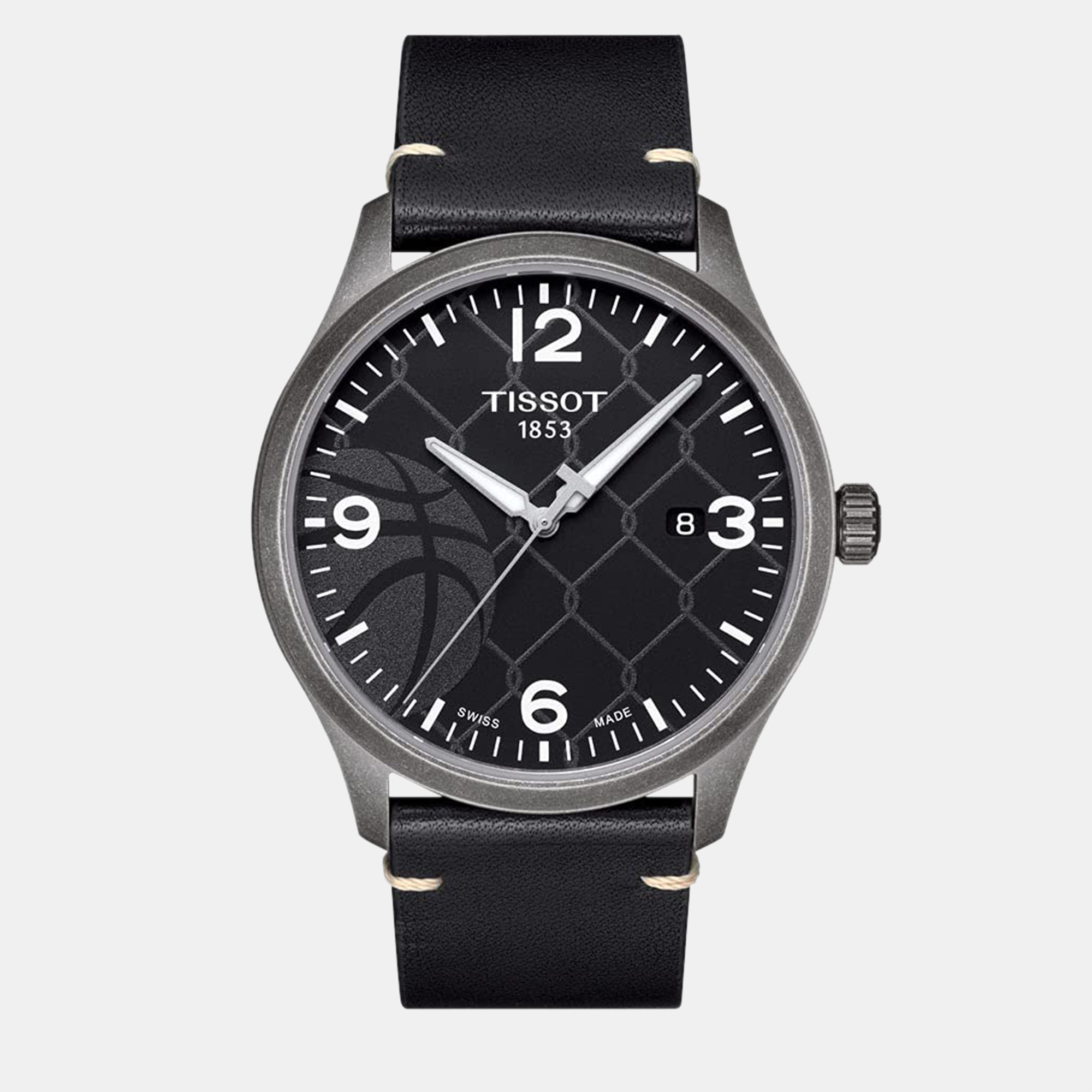 Tissot Black Leather Watch 42 mm, Watches - Luxury Closet catalog