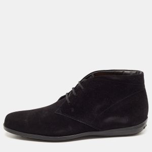 Tod's Black Suede Ankle length Boots Size 39, Boots - Luxury Closet catalog