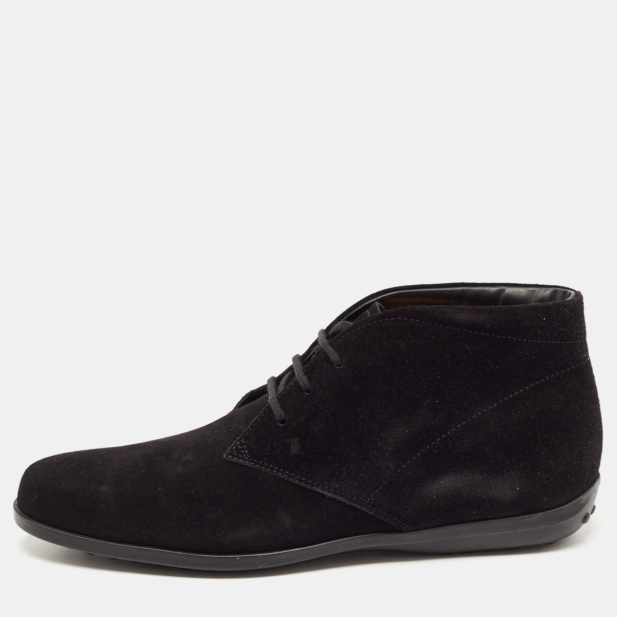 Tod's Black Suede Ankle length Boots Size 39, Boots - Luxury Closet catalog