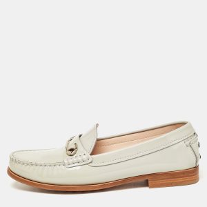 Tod's Grey Patent Leather Slip On Loafers Size 35.5, Loafers & Slip-Ons - Luxury Closet catalog